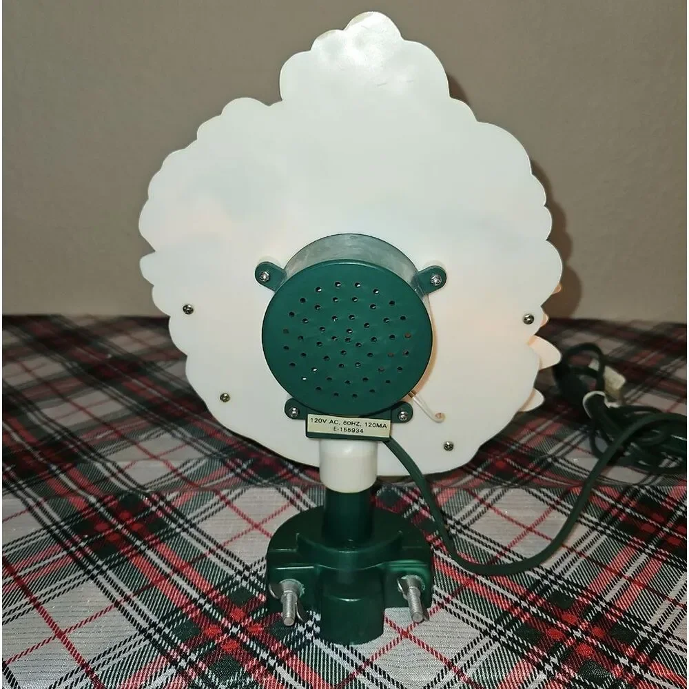 Bradford Lighted Rotating Action Santa & Reindeer Treetop/Tablepiece Decor